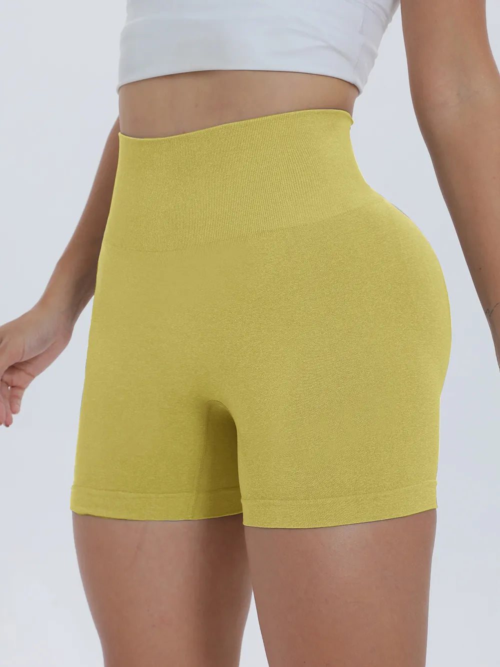High Waist Active Shorts Fitggins