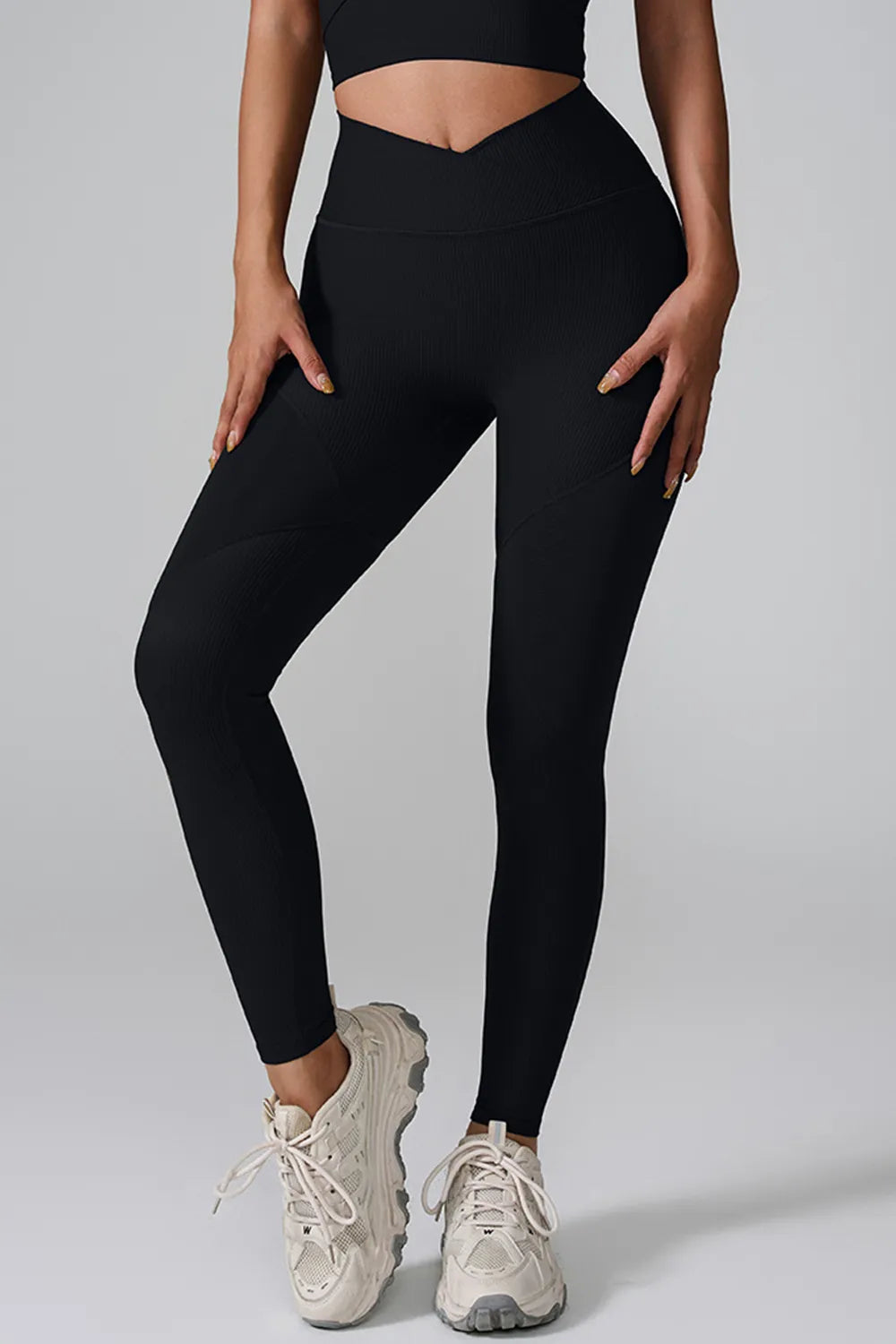 High Waist Active Leggings Black Fitggins
