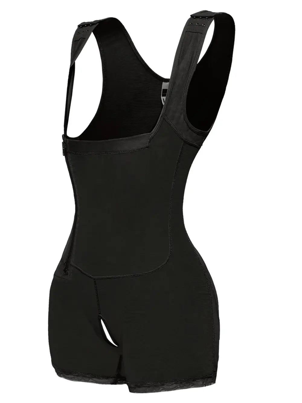 Full Size Side Zip Up Wide Strap Shapewear Fitggins
