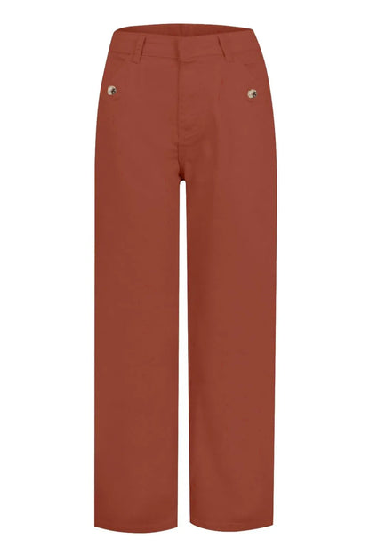 High Waist Jeans with Pockets Caramel Fitggins