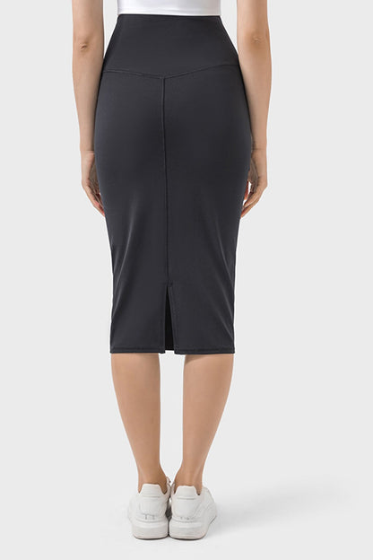 Millennia Slit Wrap Active Skirt - Shirts - FITGGINS