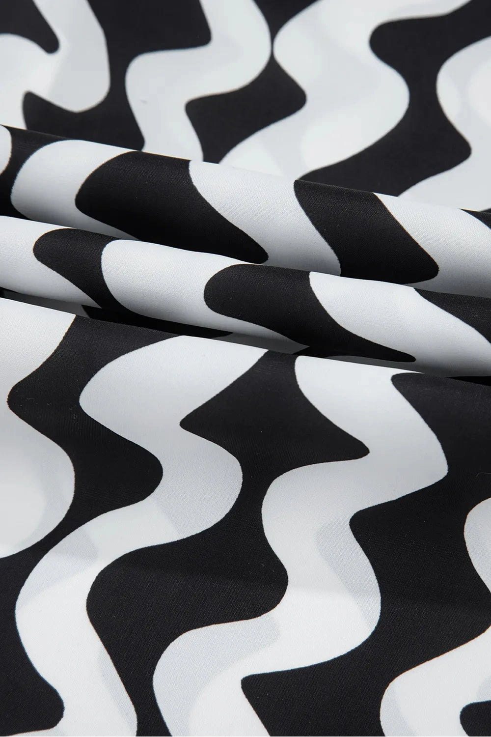 Trendy Button Down Contrast Striped Cover-Up Fitggins