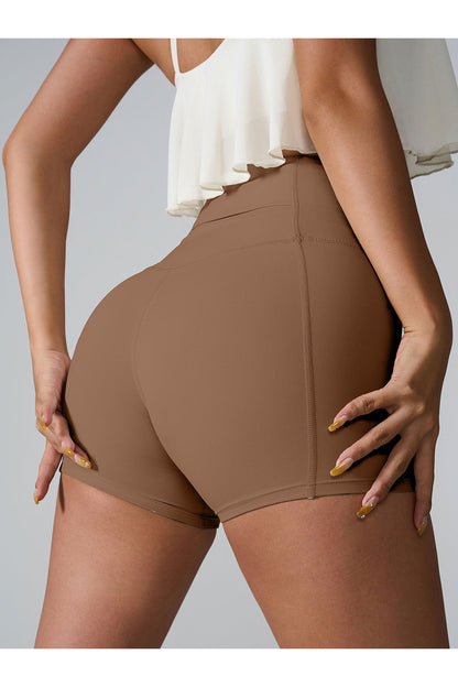 High Waist Active Shorts - Short Leggings - FITGGINS