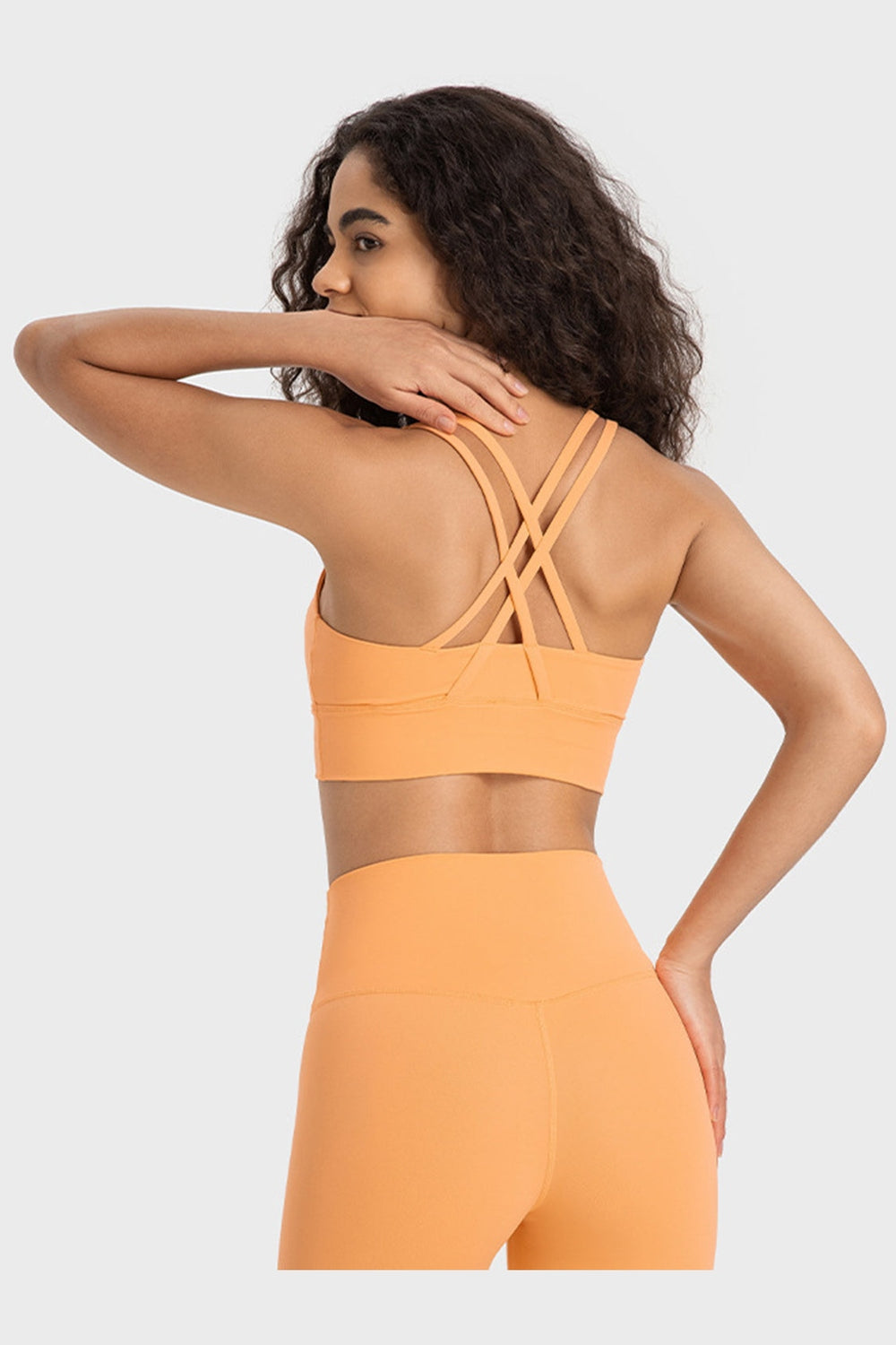 Millennia Crisscross Scoop Neck Active Tank - Crop Tops & Tank Tops - FITGGINS