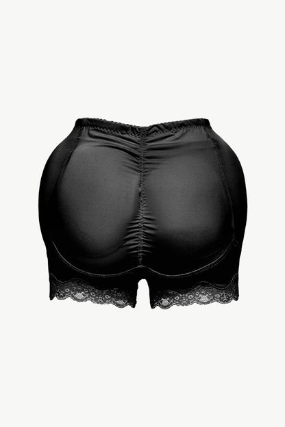 Full-Size Lace-Trim Shaping Shorts Fitggins