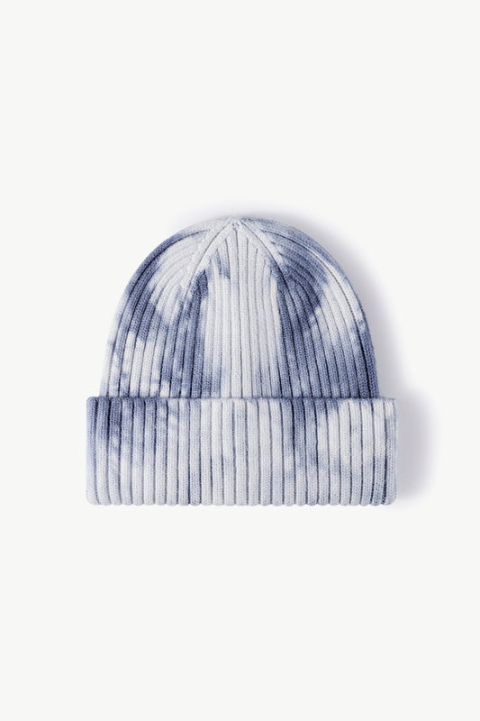 Tie-Dye Ribbed Cuffed Beanie - Hats - FITGGINS