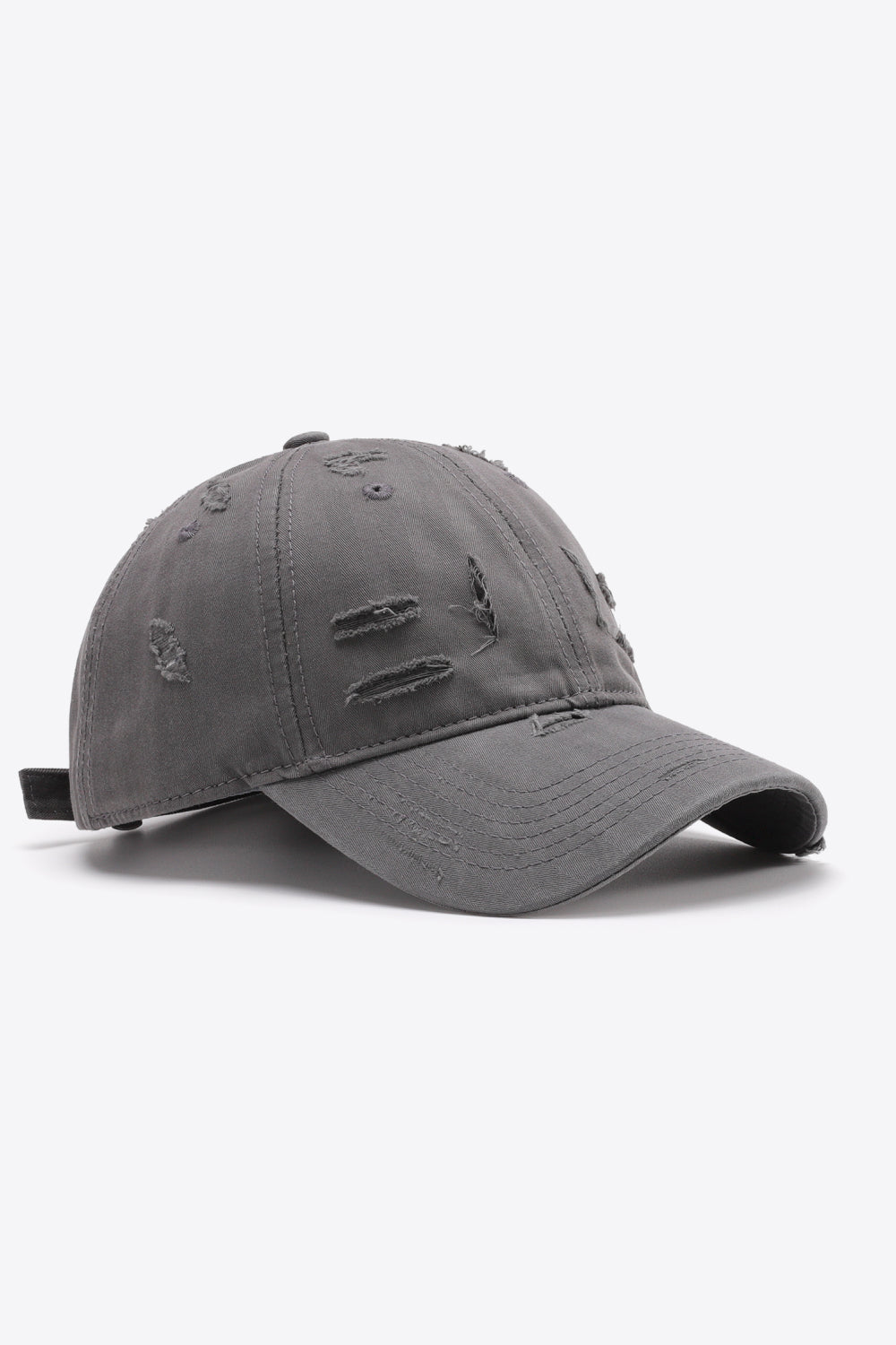 Distressed Adjustable Baseball Cap - Hats - FITGGINS