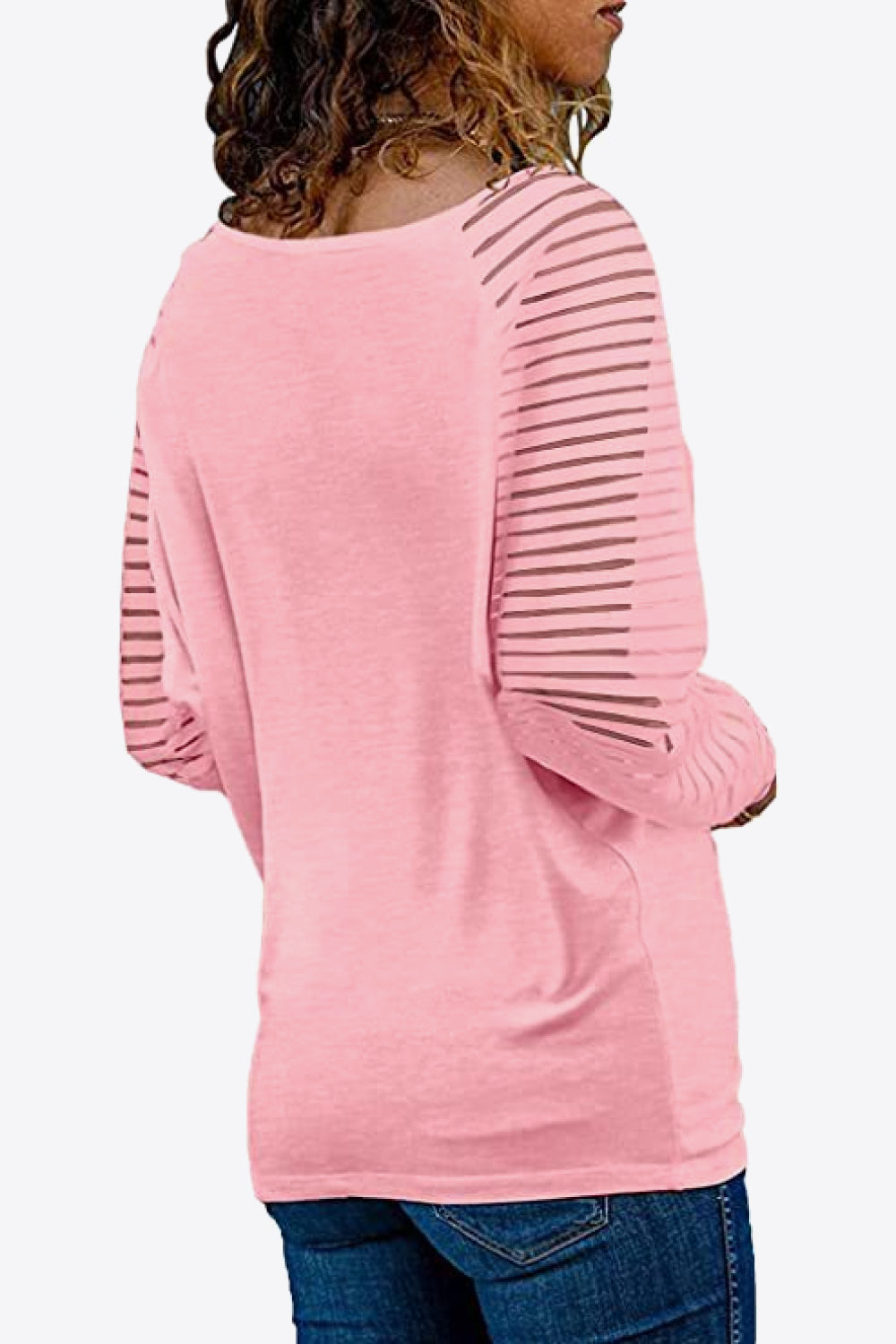 V-Neck Long Raglan Sleeve Top Fitggins