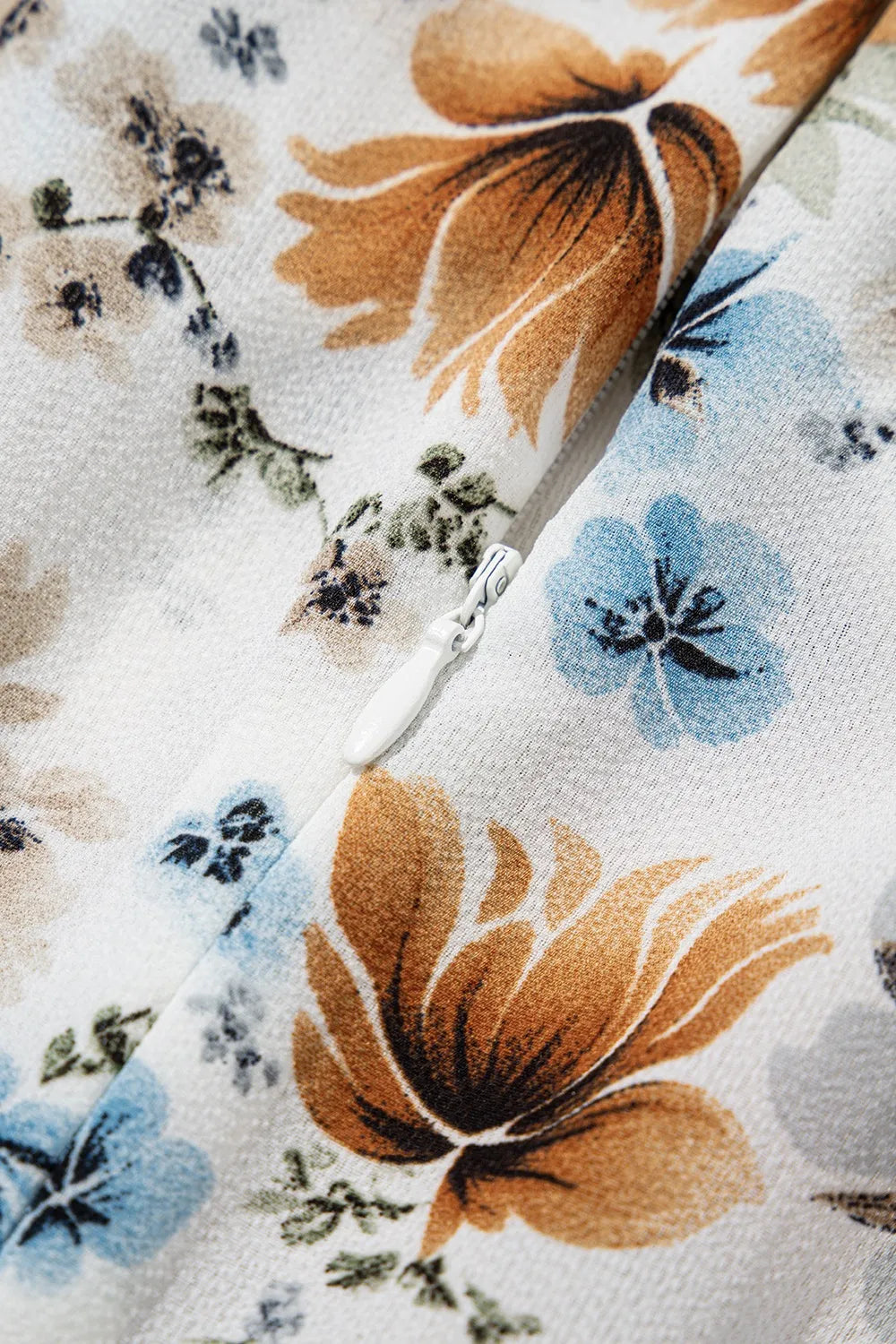 Floral Print Flounce Sleeve Midi Dress Fitggins