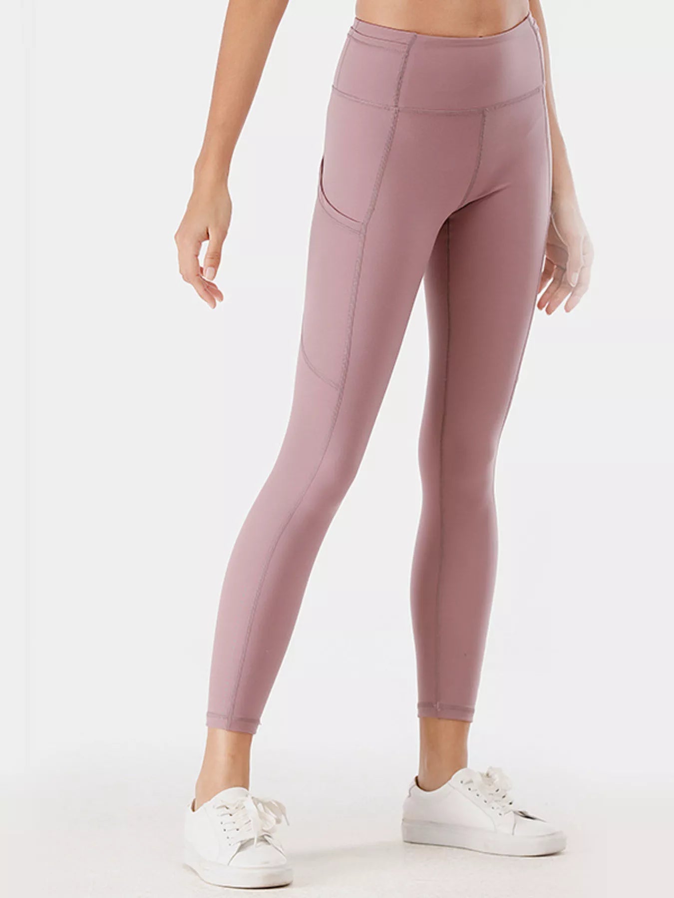 Full Size High-Waisted Active Leggings with Pockets Plus Size Fitggins