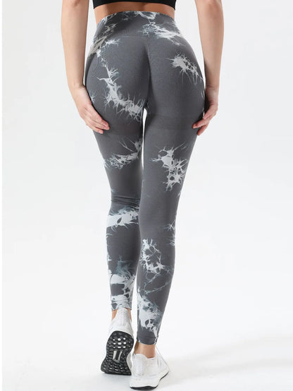 Tie-Dye High Waist Active Leggings Fitggins