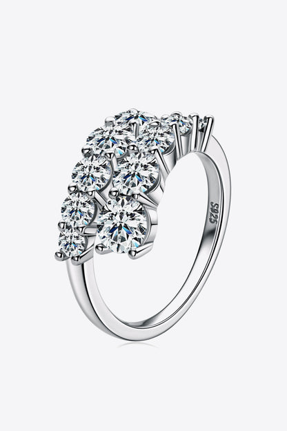 Adored Moissanite 925 Sterling Silver Ring - Rings - FITGGINS