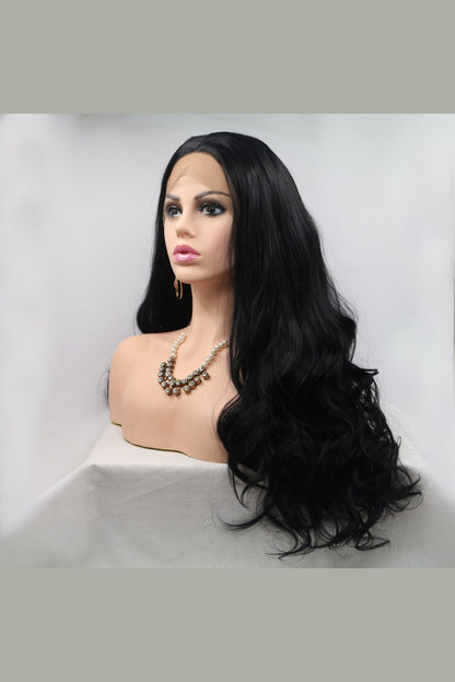 13*3" Lace Front Wigs Synthetic Long Wavy 24" 130% Density - Hair - FITGGINS