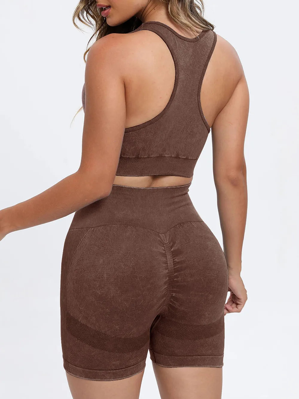 Scoop Neck Wide Strap Top and Shorts Active Set Fitggins