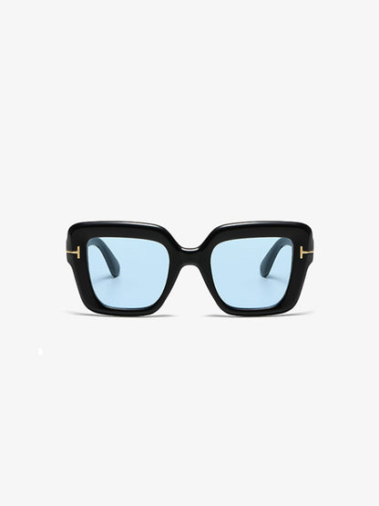 Polycarbonate Frame Square Sunglasses - Sunglasses - FITGGINS