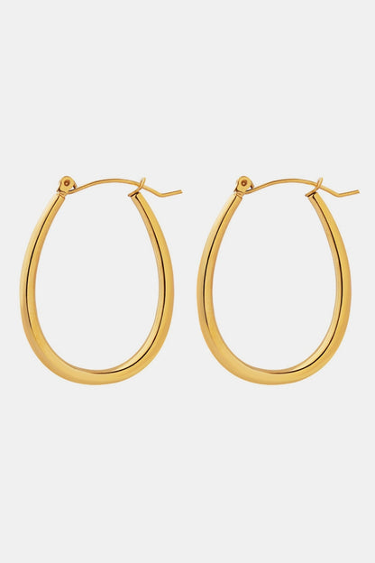 18K Gold-Plated Titanium Steel Earrings - Earrings - FITGGINS