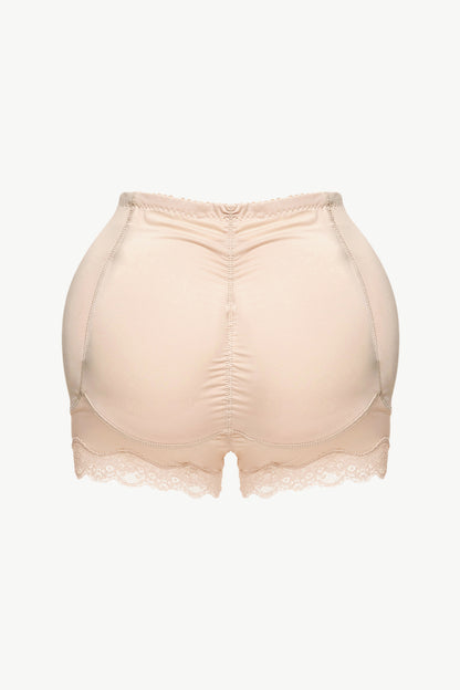 Full-Size Lace-Trim Shaping Shorts Fitggins