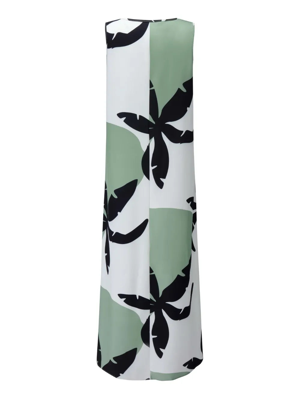 Printed Round Neck Mini Tank Dress Fitggins