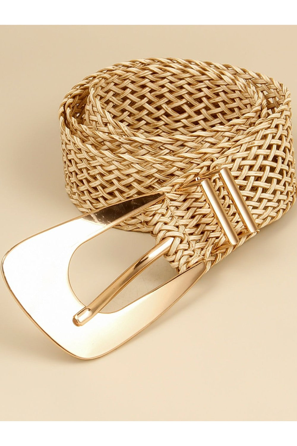 Irregular Buckle Braid Belt - Belt - FITGGINS