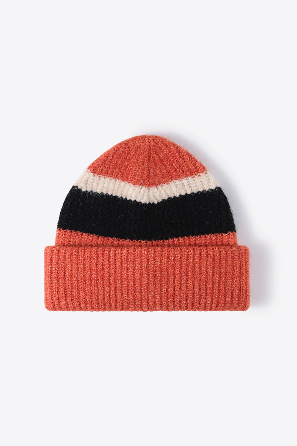 Tricolor Cuffed Knit Beanie - Hats - FITGGINS