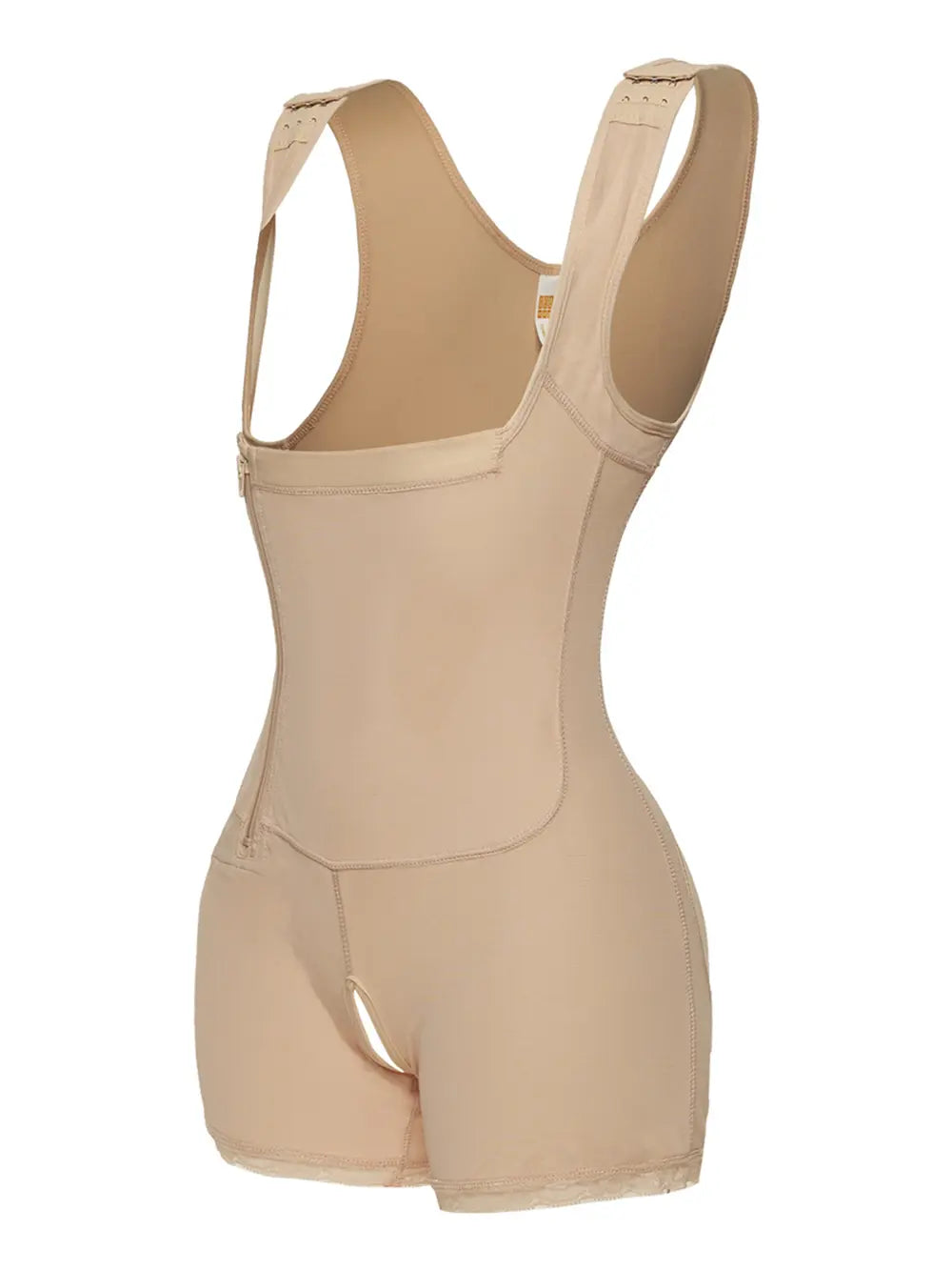 Full Size Side Zip Up Wide Strap Shapewear Fitggins