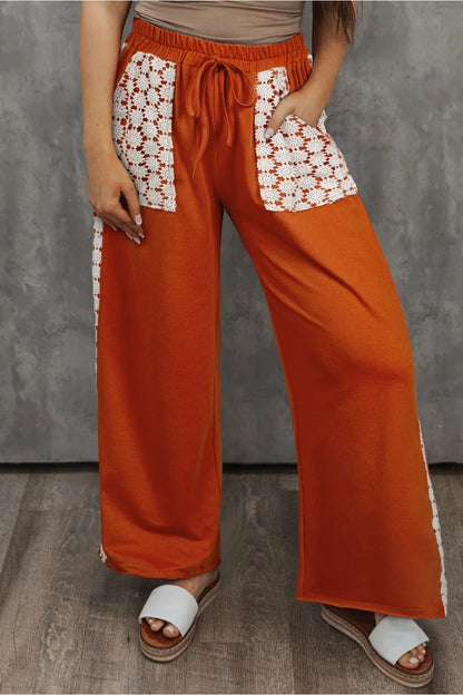 Plus Size Wide Leg Pants - Pants - FITGGINS