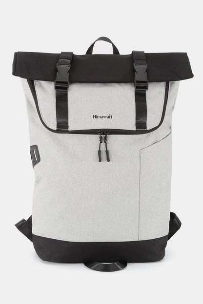 Himawari Contrast Waterproof Canvas Backpack Bag - Handbag - FITGGINS