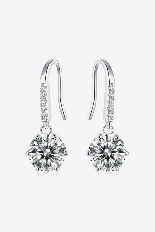 6-Prong Moissanite Drop Earrings - Earrings - FITGGINS