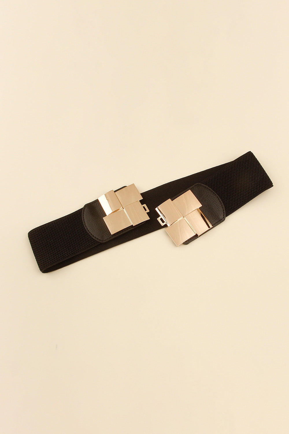 Geometric Buckle Elastic Wide Belt - Belt - FITGGINS