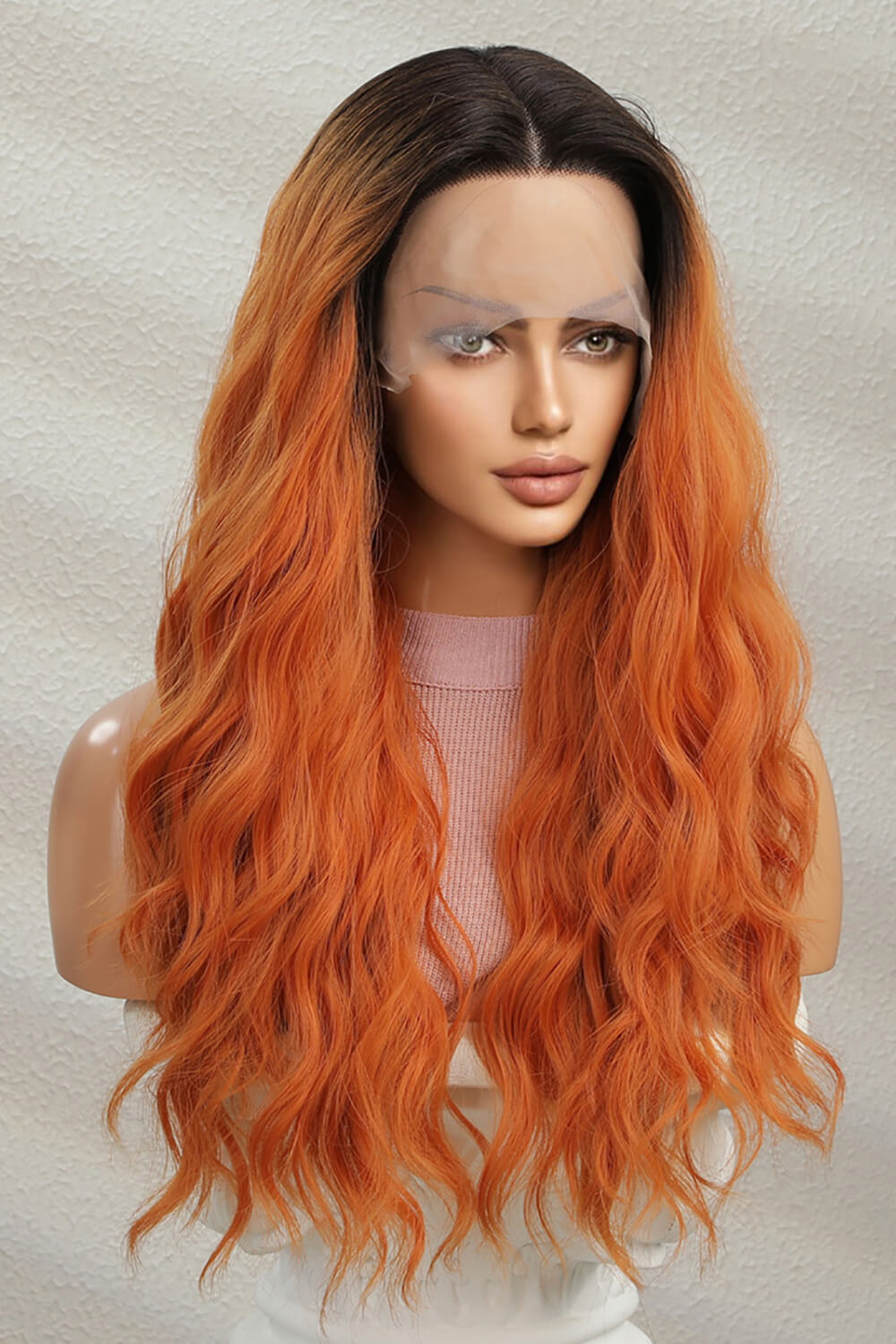 13*2" Lace Front Wigs Synthetic Long Wave 24" 150% Density - Hair - FITGGINS