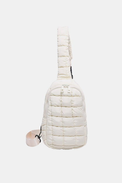 Quilted Nylon Crossbody Bag - Handbag - FITGGINS