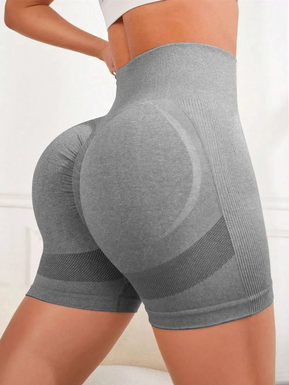 High Waist Active Shorts Fitggins