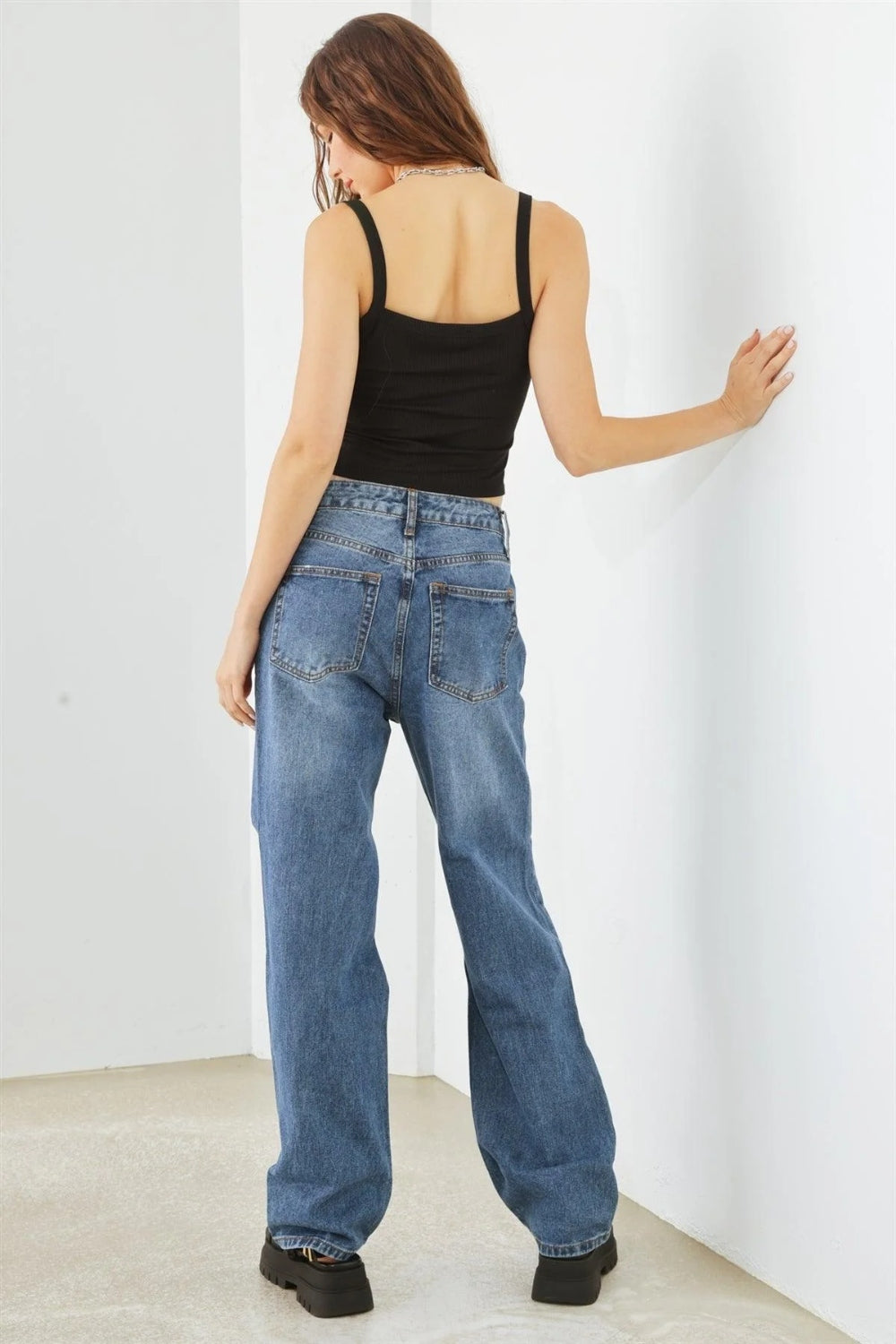 HAMMER COLLECTION Distressed High Waist Jeans - Jeans - FITGGINS