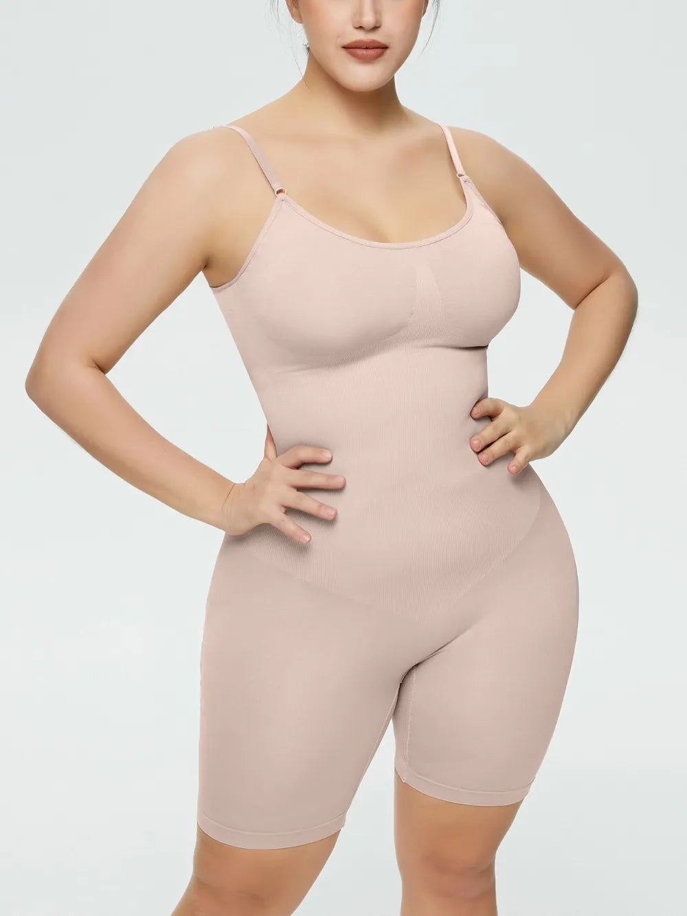 Full Size Spaghetti Strap Shaping Romper Fitggins