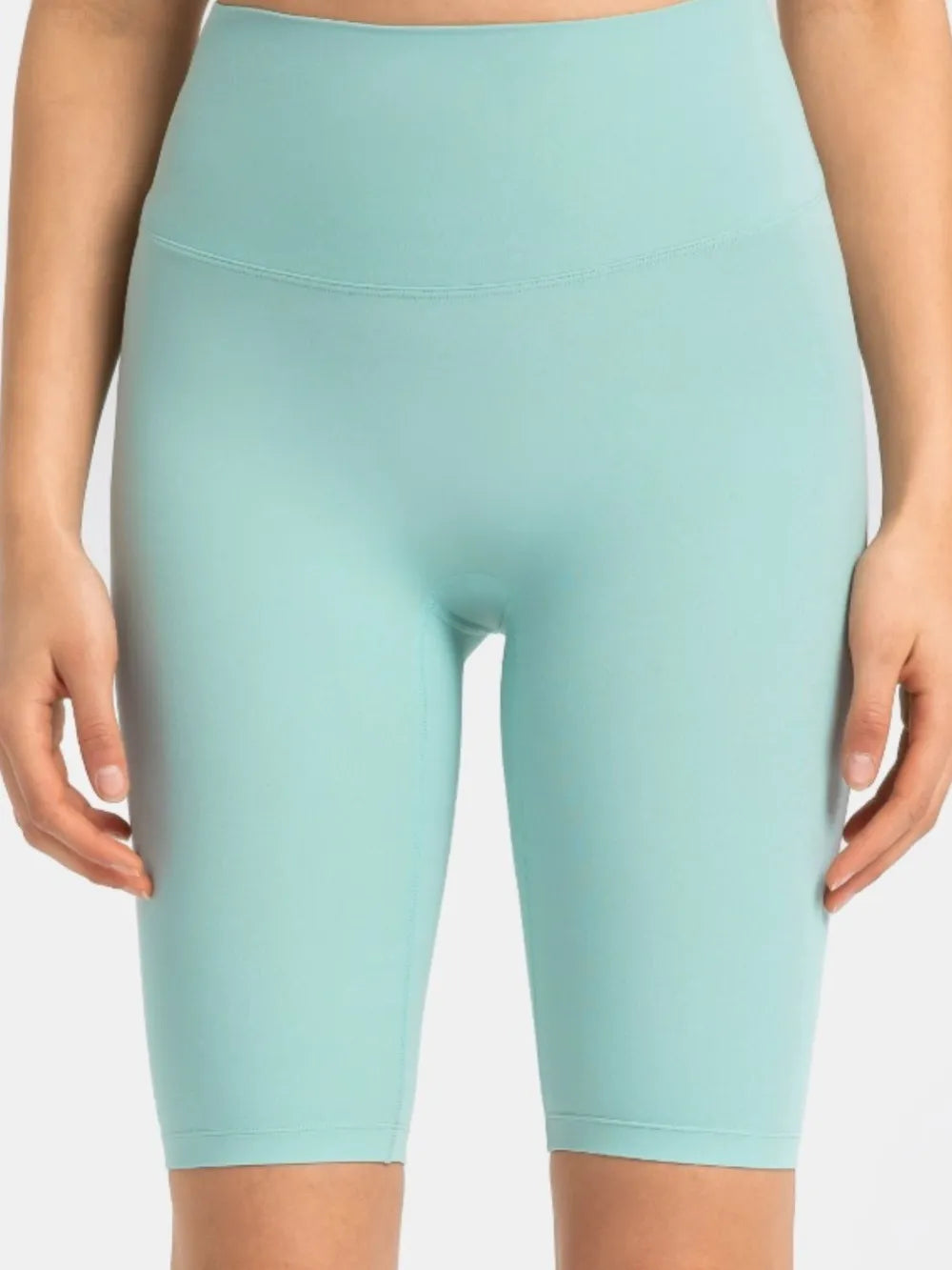 Millennia High Rise Wide Waistband Active Shorts Gum Leaf Fitggins
