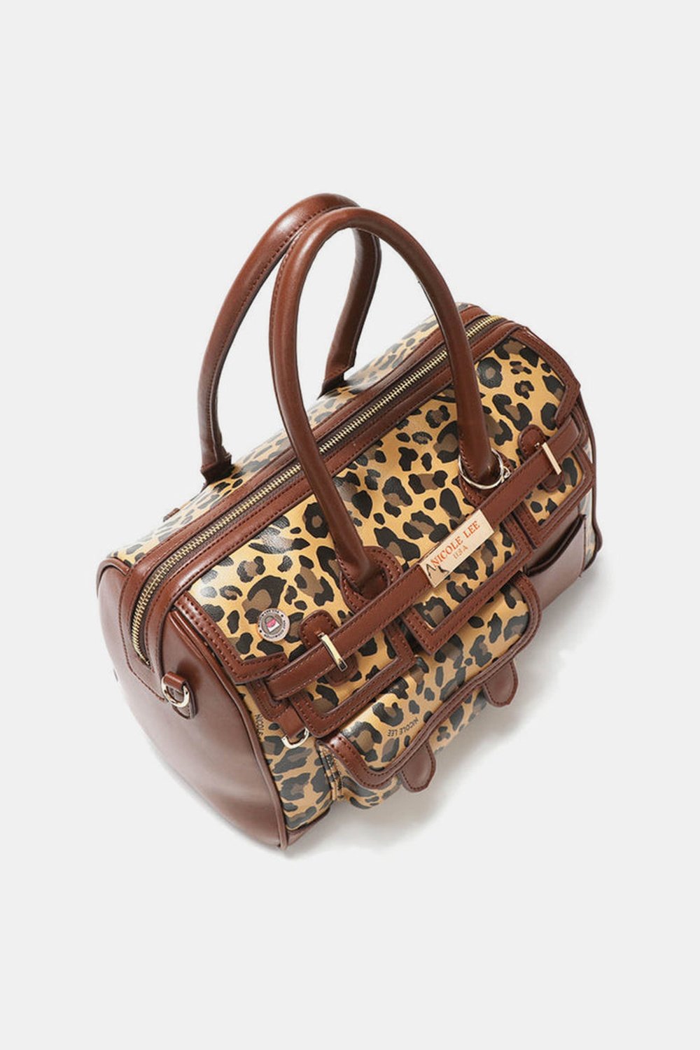 Nicole Lee USA Leopard Boston Bag - Handbag - FITGGINS