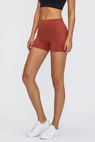 Millennia Stitch Active Shorts Rust Fitggins