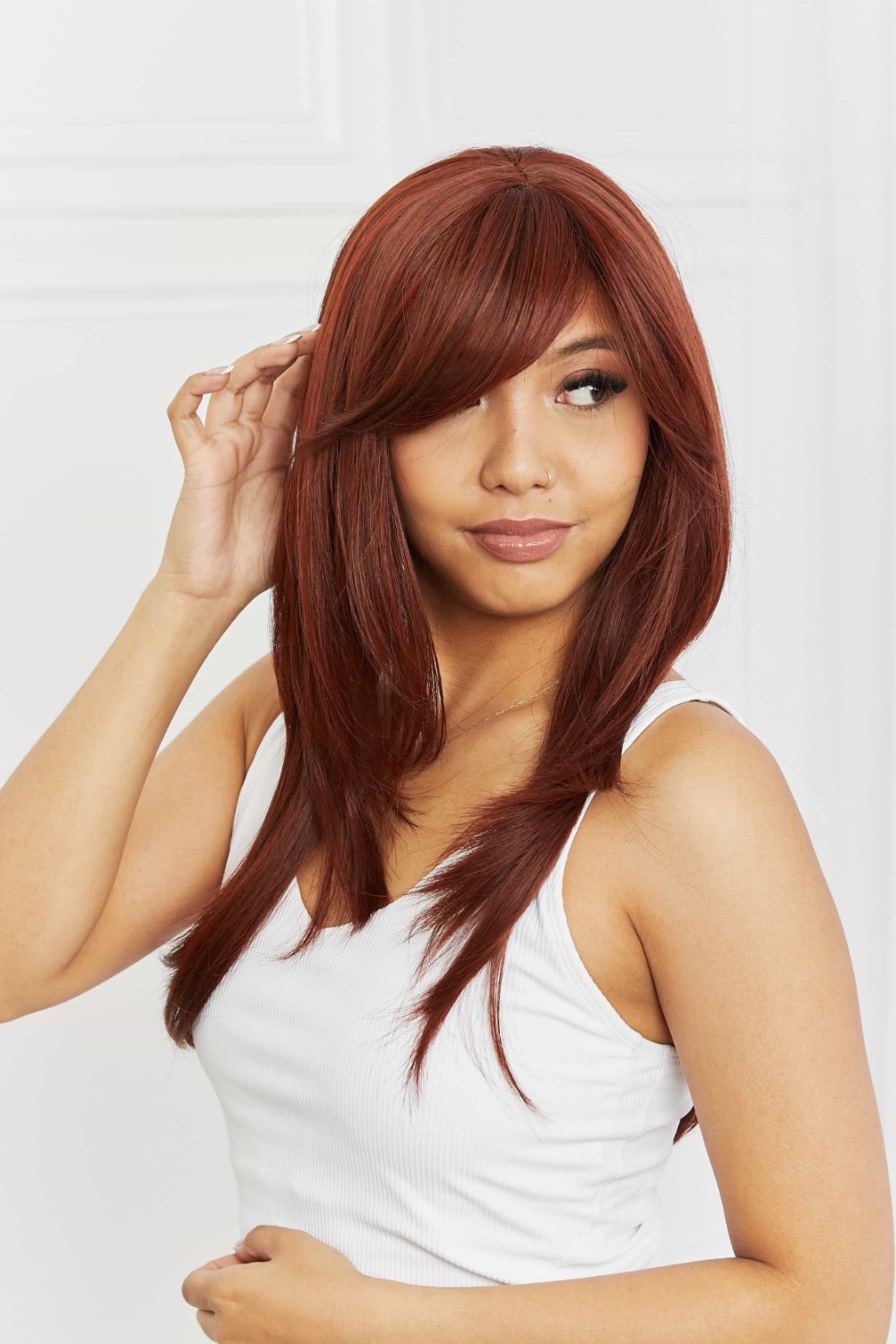 Mid-Length Wave Synthetic Wigs 20'' - Hair - FITGGINS