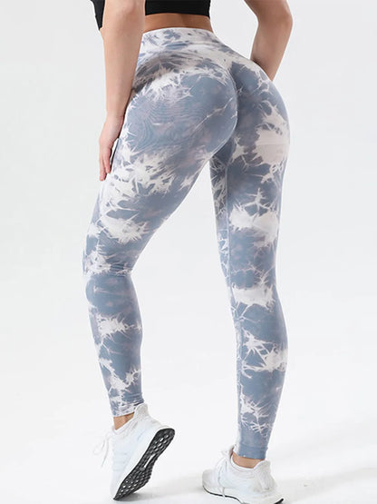 Tie-Dye High Waist Active Leggings Fitggins