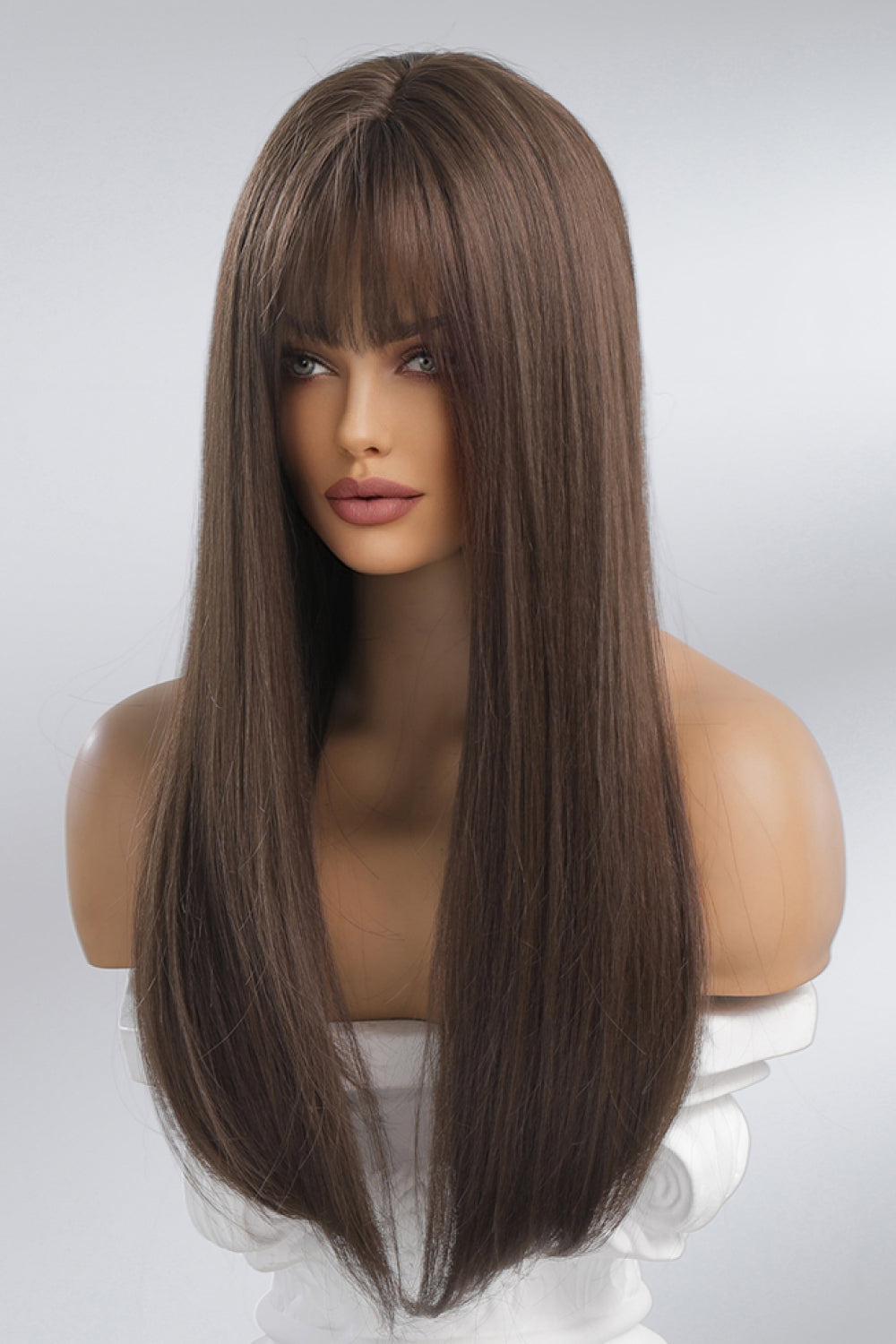 Full Machine Long Straight Synthetic Wigs 26'' - Hair - FITGGINS