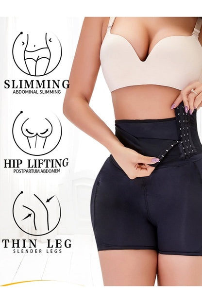 Full Size Hook and eye Shaping Shorts - Shapewear - FITGGINS