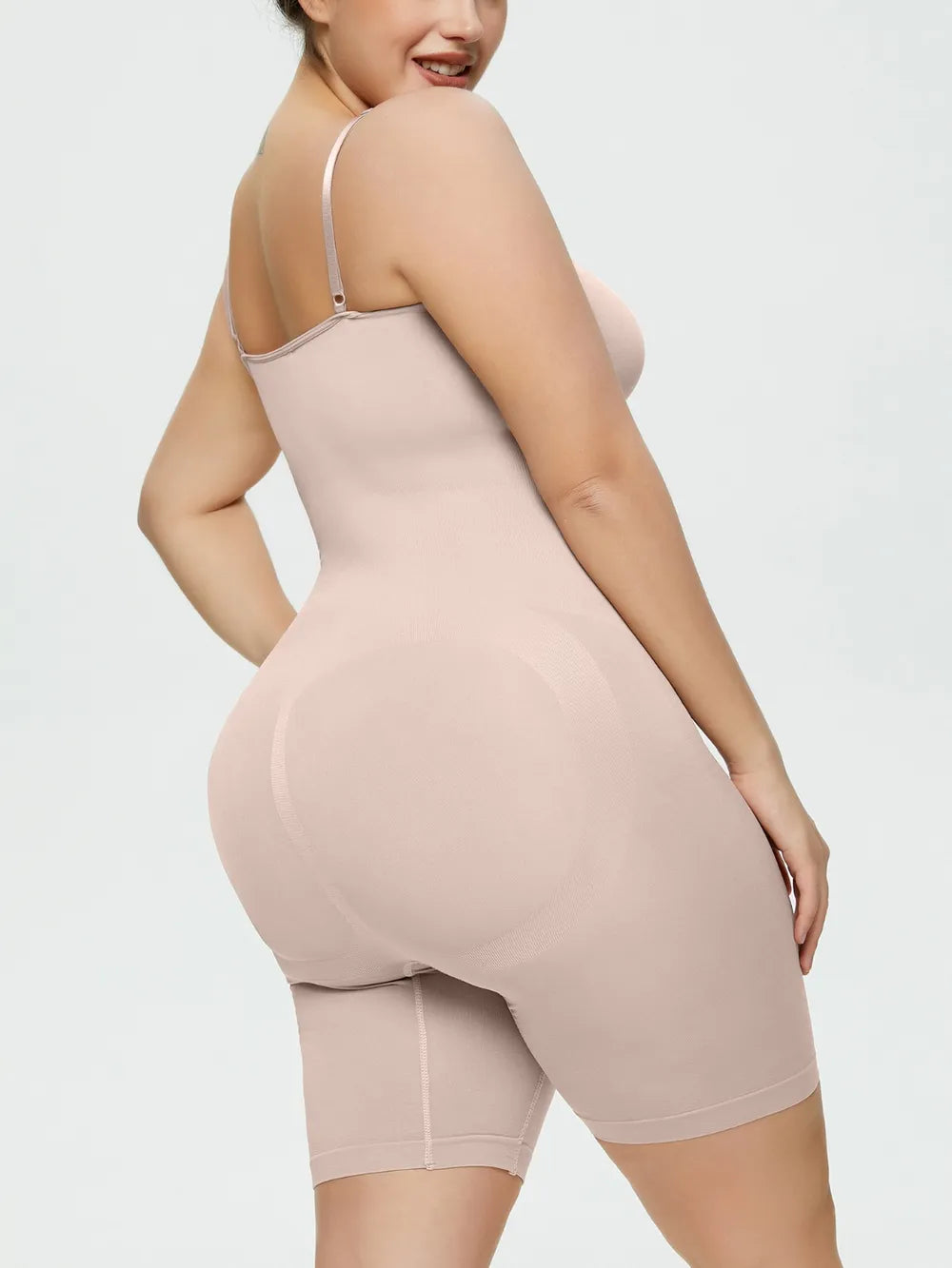 Full Size Spaghetti Strap Shaping Romper Fitggins