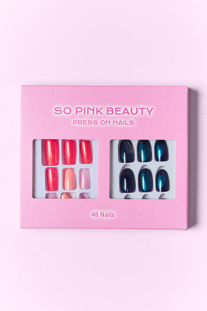 SO PINK BEAUTY Press On Nails 2 Packs - - FITGGINS