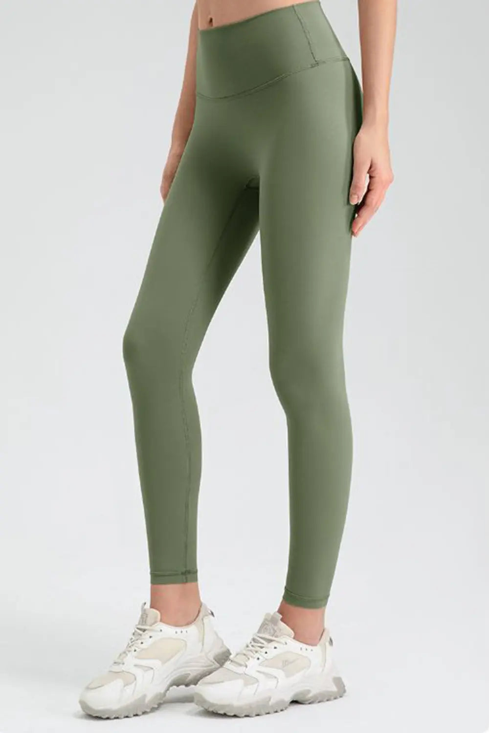Wide Waistband Sport Leggings Fitggins