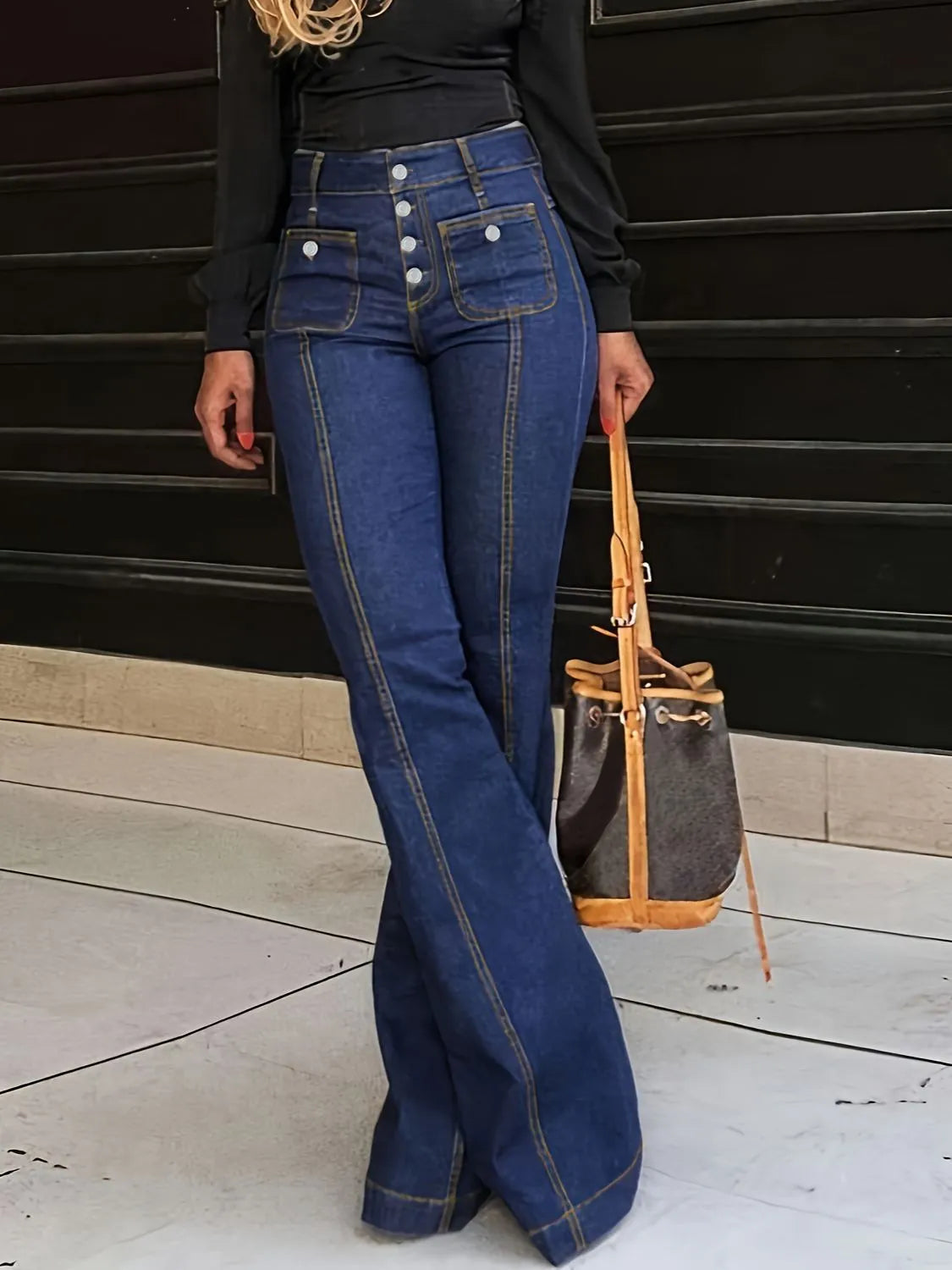 Flare Jeans with Pockets Fitggins
