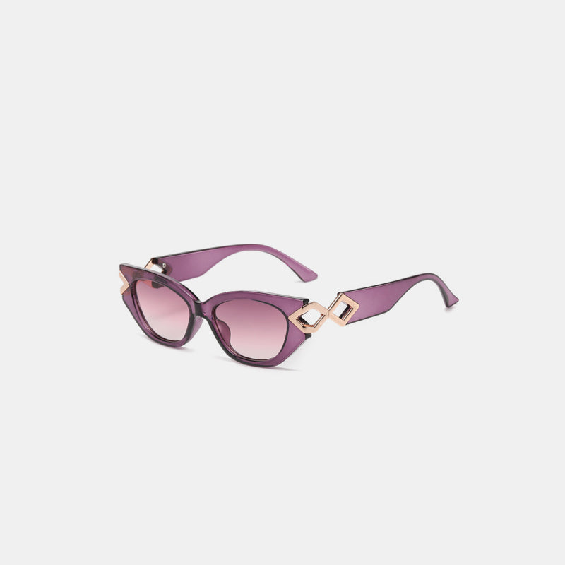 Polycarbonate Frame Cat-Eye Sunglasses - Sunglasses - FITGGINS