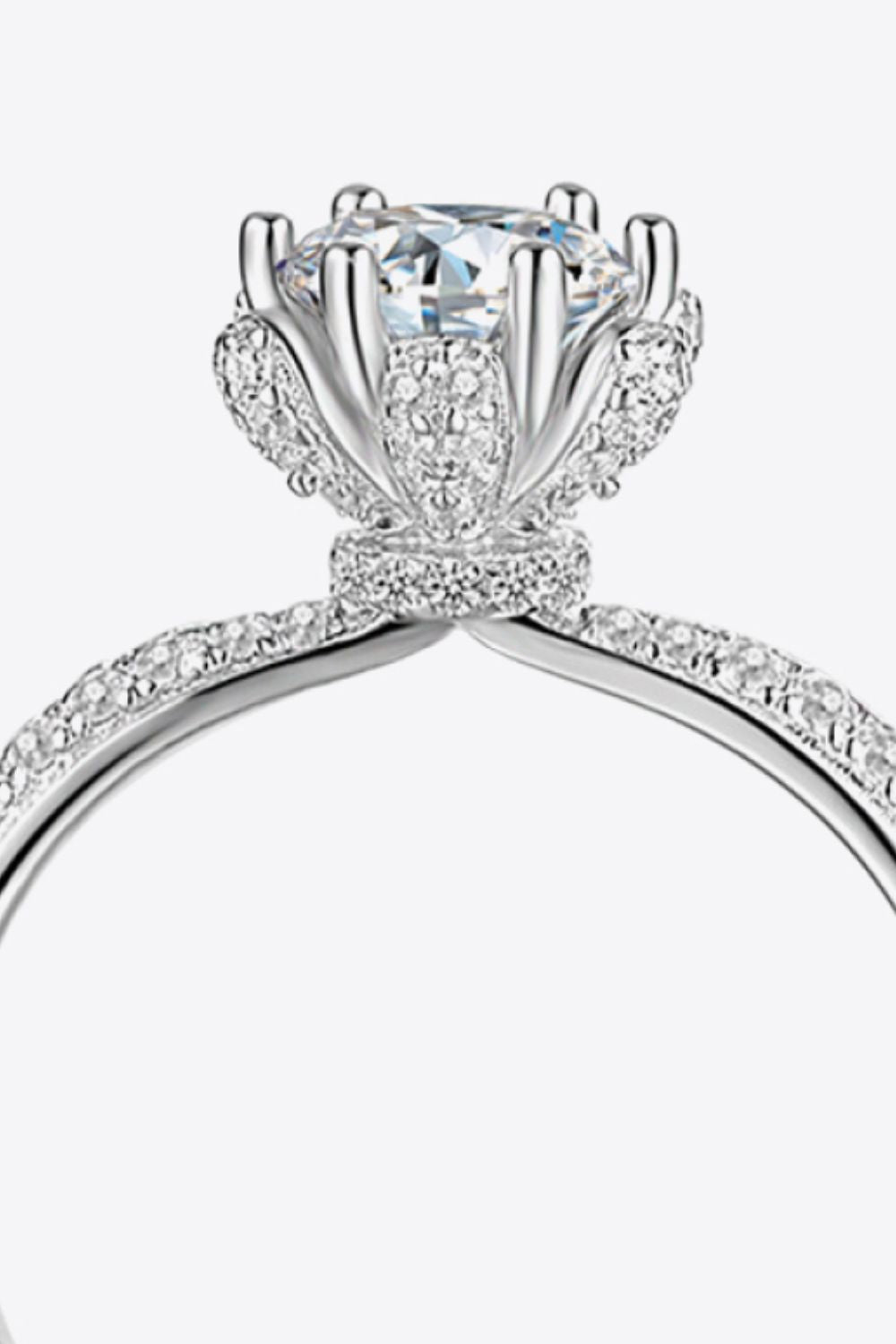 1 Carat Moissanite 6-Prong Ring - Rings - FITGGINS