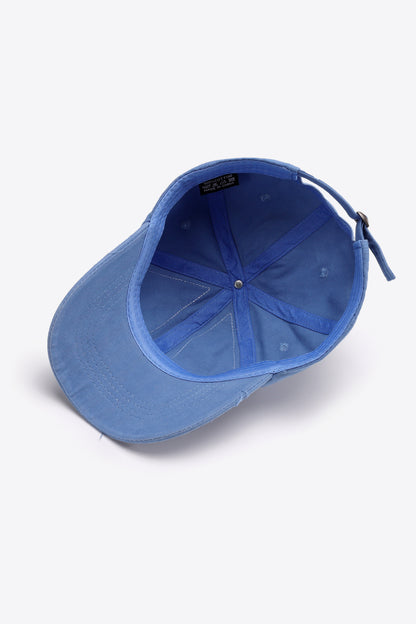 Distressed Adjustable Baseball Cap - Hats - FITGGINS