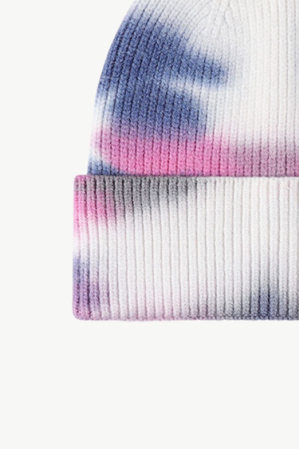 Tie-Dye Cuffed Knit Beanie - Hats - FITGGINS