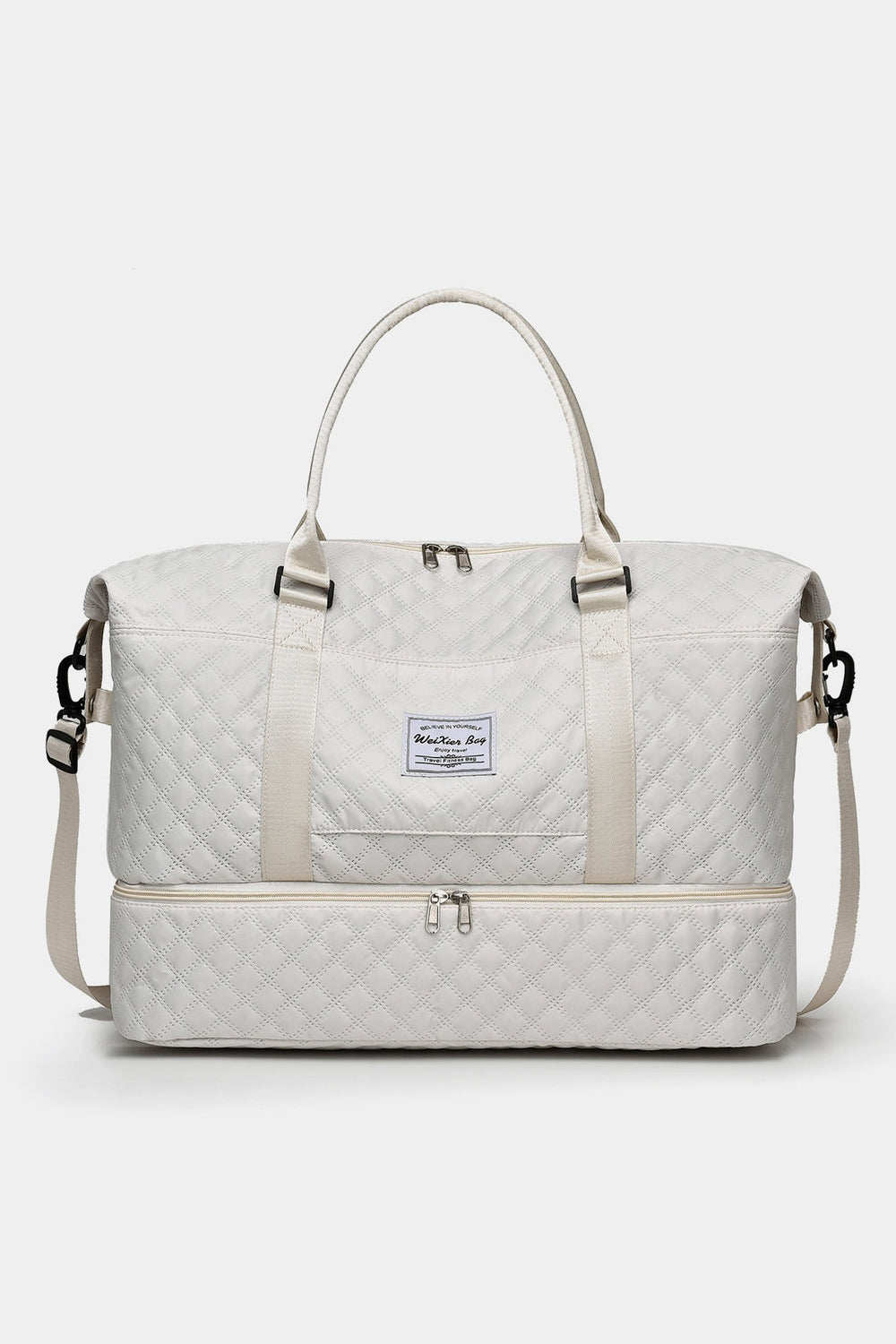 Diamond Grid Oxford Cloth Oversize Travel Bag - Handbag - FITGGINS